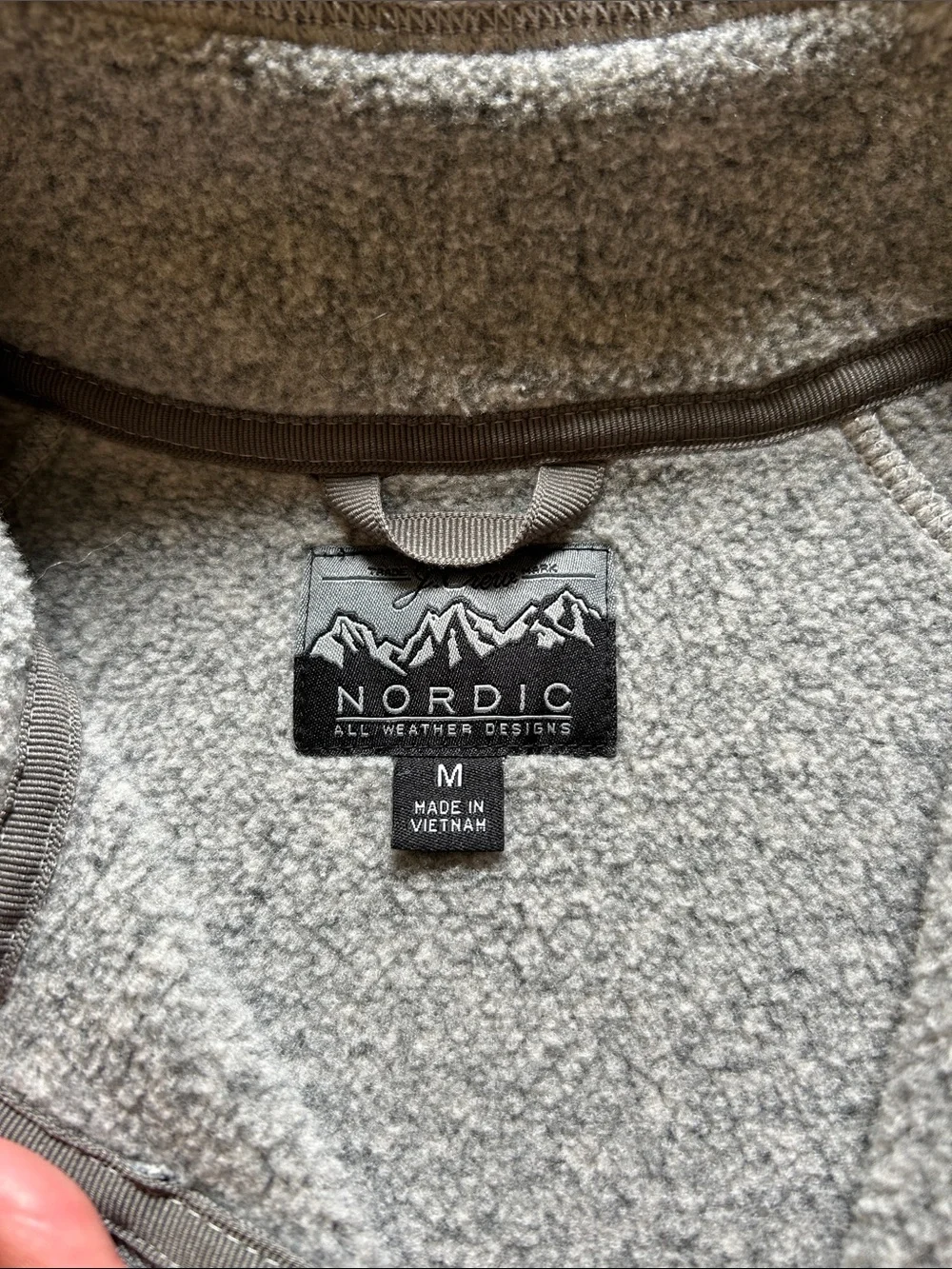 J. Crew Men's Heather Light Gray Quarter-Zip Pullover